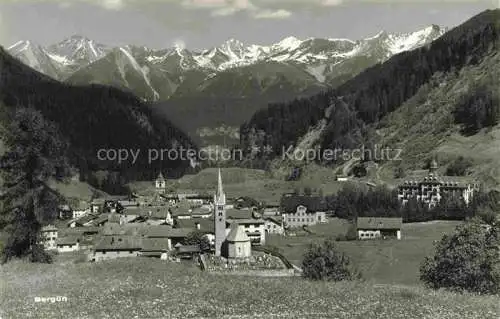 AK / Ansichtskarte  Berguen Bravuogn Albula GR Panorama