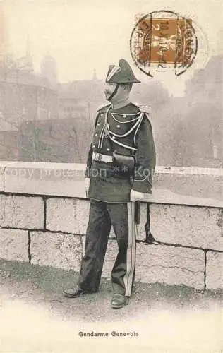 AK / Ansichtskarte  Genf  GENEVE GE Gendarme Genevois