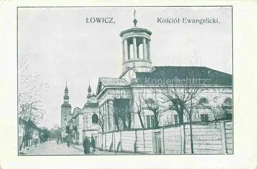 AK / Ansichtskarte  Lowicz Lowitsch Lodz PL Kosciol Ewangelicki