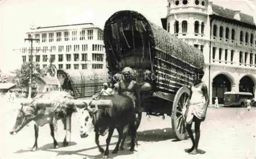 AK / Ansichtskarte  Ceylon  SRI LANKA Double Bullock Cart