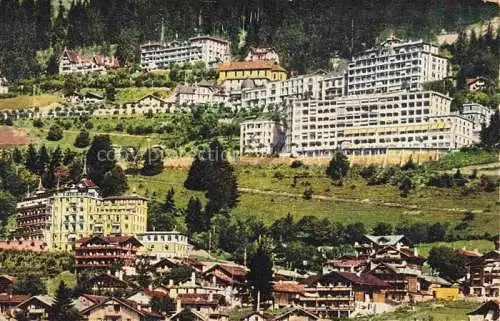 AK / Ansichtskarte  Feydey-sur-Leysin VD La gare chapelle catholique et les grands Hotels