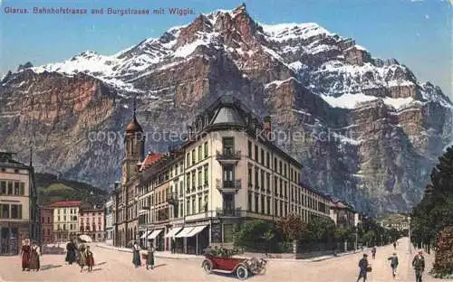 AK / Ansichtskarte  GLARUS Glaris GL Dammerstrasse und Burgstrasse mit Wiggis