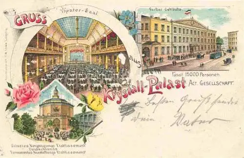 AK / Ansichtskarte  LEIPZIG Krystall Palast Theater Saal Circus Vorder Gebaeude