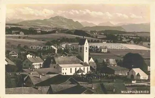 AK / Ansichtskarte  Wildpoldsried Bayern Panorama mit Kirche