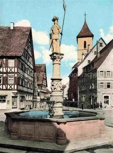AK / Ansichtskarte  Horb Neckar Ortszentrum Brunnen Altstadt