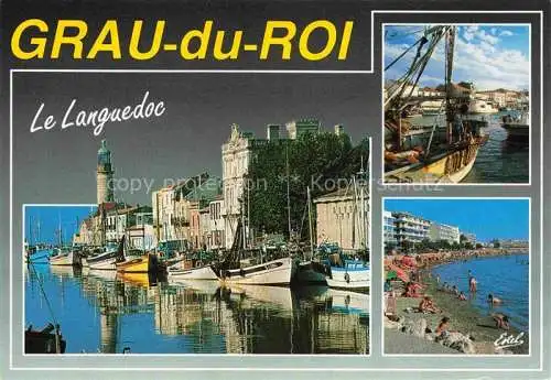 AK / Ansichtskarte  Grau-du-Roi Le canal et la plage