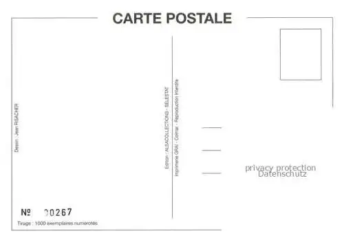AK / Ansichtskarte  Selestat Schlettstadt 67 Bas-Rhin Tanzmatten 20e Salon Alsacollections Dessin Jean Risacher Kuenstlerkarte