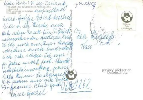 AK / Ansichtskarte  Lechbruck am See Bayern Freizeit und Jugendhaus Forggensee