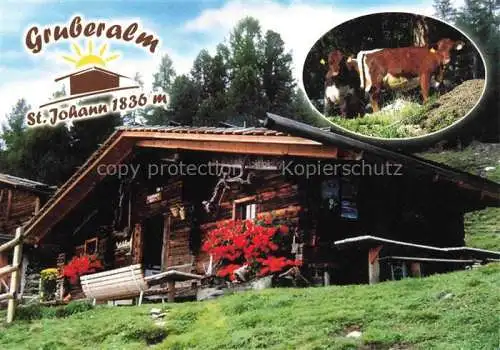 AK / Ansichtskarte  St Johann Ahrntal Suedtirol IT Gruberalm Kuehe