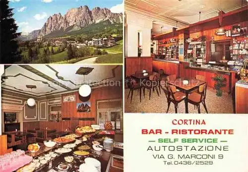 AK / Ansichtskarte  Cortina d Ampezzo Veneto IT Panorama Bar Ristorante