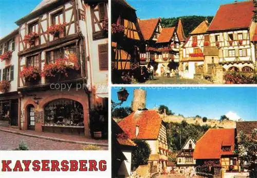 AK / Ansichtskarte  Kaysersberg Kaisersberg Alsace 68 Haut Rhin Vieille maison 16e siècle Pont fortifié Musée et château