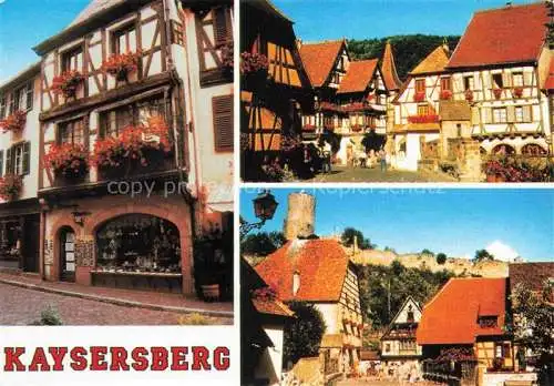 AK / Ansichtskarte  Kaysersberg Kaisersberg Alsace 68 Haut Rhin Vieille maison 16e siècle Pont fortifié Musée et château