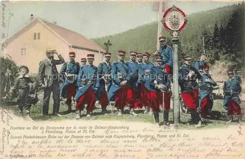 AK / Ansichtskarte  Bonhomme Col du Ribeauville Alsace 68 Haut-Rhin Grenze Diedelshauser Hoehe auf der Strasse nach Kaysersberg