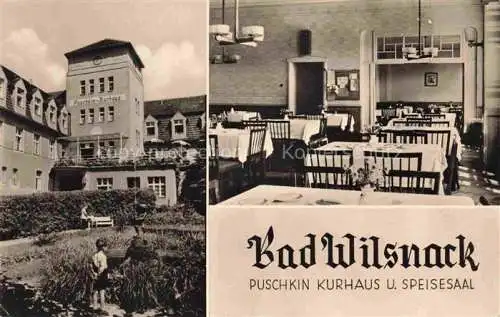 AK / Ansichtskarte  Bad Wilsnack Brandenburg Puschkin Kurhaus und Speisesaal