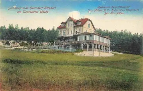 AK / Ansichtskarte  Herrndorf-Hetzdorf Wilsdruff Sachsen Restaurant Bergschloesschen