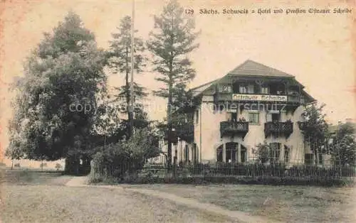 AK / Ansichtskarte  Bad Schandau Saechsische Schweiz-Osterzgebirge Saechs Schweiz Hotel Pension Ostrauer Scheibe