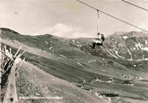 AK / Ansichtskarte  Malbun Triesenberg Liechtenstein Sesselbahn nach Sareiserjoch