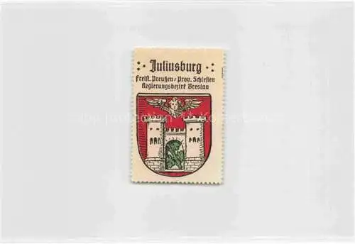 AK / Ansichtskarte  Juliusburg Breslau WROCLAW PL Freistaat Preussen Provinz Schlesien Regierungsbezirk Breslau Wappen