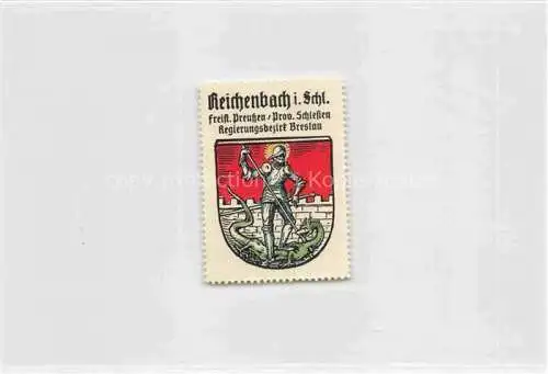 AK / Ansichtskarte  Reichenbach  Eulengebirge Niederschlesien Dzierzoniow PL Freistaat Preussen Provinz Schlesien Regierungsbezirk Breslau Wappen