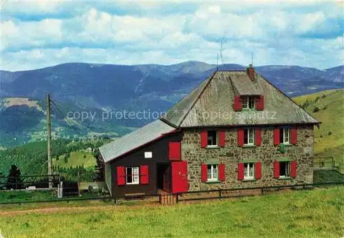 AK / Ansichtskarte  Petit Ballon Guebwiller 68 Haut-Rhin Refuge Rotenbrunnen et les Vosges
