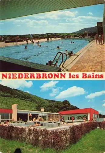 AK / Ansichtskarte  Niederbronn-les-Bains Bad Niederbronn 67 Bas-Rhin Piscine plein air