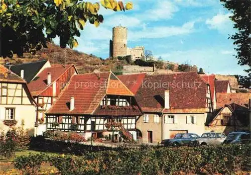 AK / Ansichtskarte  Kaysersberg Kaisersberg Alsace 68 Haut Rhin Vieilles maisons et le château