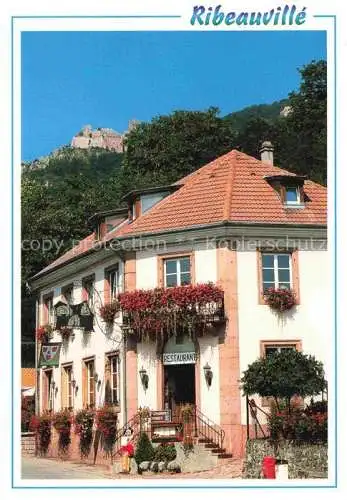 AK / Ansichtskarte  Ribeauville Rappoltsweiler 68 Haut Rhin Restaurant les trois Châteaux