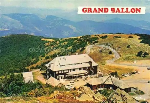 AK / Ansichtskarte  Grand-Ballon 68 Alsace Vosges Hôtel du Grand Ballon Restaurant Vue des Alpes sur la route des Crêtes Chaîne des Vosges