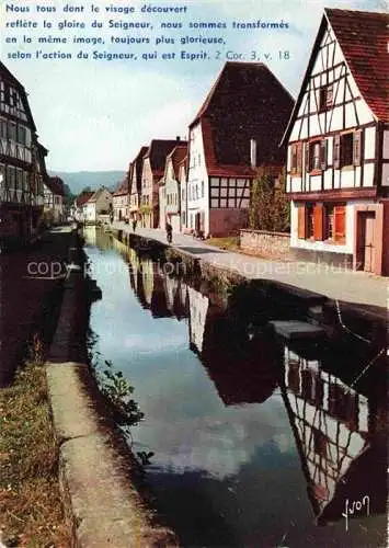 AK / Ansichtskarte  Wissembourg Weissenburg Alsace 67 Bas-Rhin Vieilles maisons sur les bords de la Lauter Quartier de Bruch