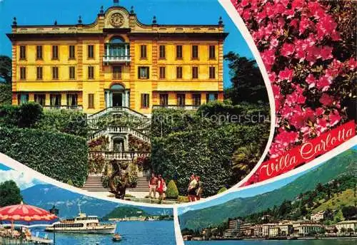 AK / Ansichtskarte  Tremezzo Lago di Como Lombardia IT Villa Carlotta Fahrgastschiff Comersee