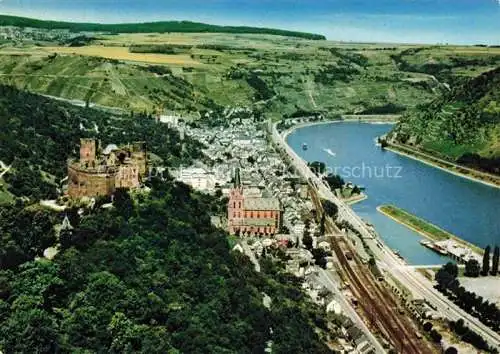 AK / Ansichtskarte  Oberwesel Rhein Fliegeraufnahme