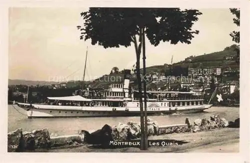 AK / Ansichtskarte  Schiffe Ships Navires Italie Montreux Les Quais 