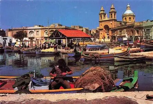 AK / Ansichtskarte  Marsaxlokk Malta A typical fishing village harbour