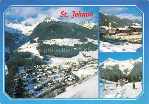 AK / Ansichtskarte  St Johann Ahrntal Suedtirol IT Winterpanorama Wintersportplatz Alpen Skipiste