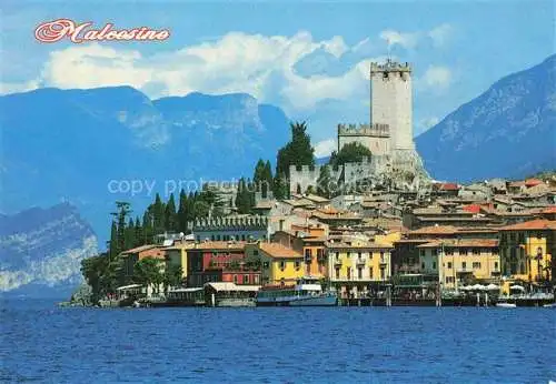 AK / Ansichtskarte  Malcesine Lago di Garda Ansicht vom Gardasee aus