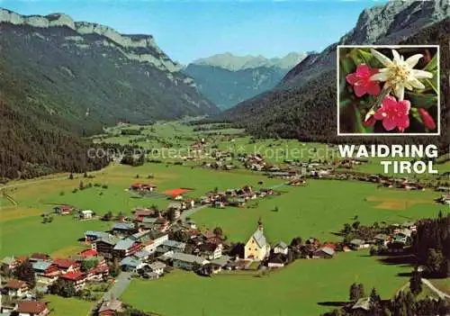 AK / Ansichtskarte  Waidring Tirol AT Fliegeraufnahme Blume