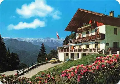 AK / Ansichtskarte  Waidring Tirol AT Alpengasthof Steinplatte Blick gegen Kitzbueheler Horn und Hohe Tauern