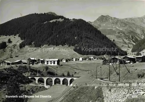 AK / Ansichtskarte  Buretsch Disentis Surselva GR und Segnas bei Disentis