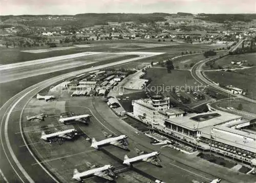 AK / Ansichtskarte  ZueRICH  ZH Flughafen Zuerich Kloten Fliegeraufnahme