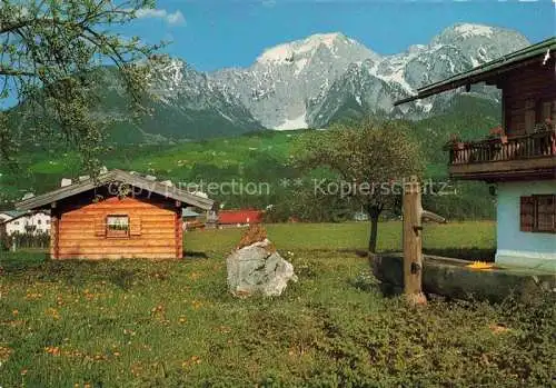 AK / Ansichtskarte  Schoenau Berchtesgaden Panorama Blick gegen Kehlstein Hoher Goell und Hohes Brett Berchtesgadener Alpen