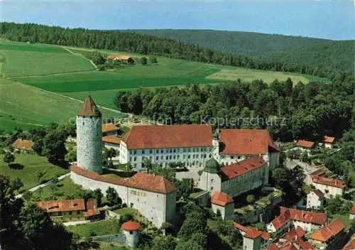 AK / Ansichtskarte  Porrentruy JU Château vue aérienne Schloss