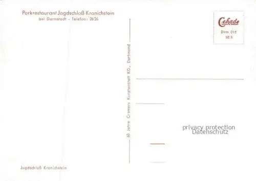 AK / Ansichtskarte  DARMSTADT Hessen Parkrestaurant Jagdschloss Kranichstein