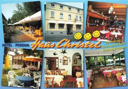 AK / Ansichtskarte  Bad Hoenningen Hotel Pension Haus Christel Gastraum Terrasse