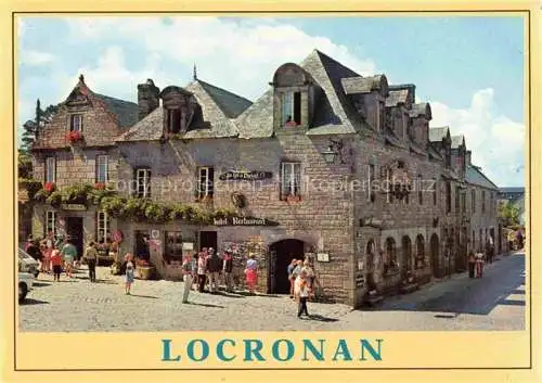 AK / Ansichtskarte  Locronan Chateaulin 29 Finistere Place de l'église Hôtel Restaurant