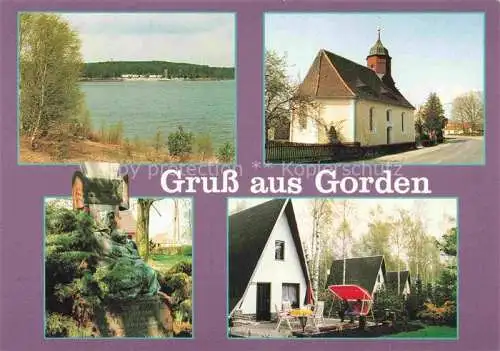 AK / Ansichtskarte  Gorden Freizeitzentrum Gruenewalder Lauch Bungalowsiedlung Kirche Denkmal