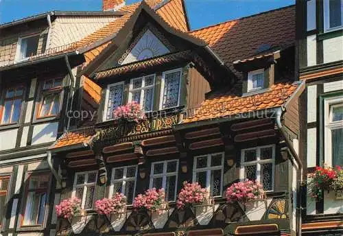 AK / Ansichtskarte  Wernigerode Harz Fachwerkobergeschloss des Café Wien