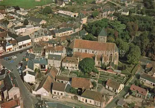 AK / Ansichtskarte  Chilleurs-aux-Bois 45 Loiret Centre du bourg Eglise Saint Pierre vue aérienne