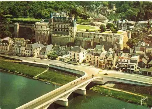 AK / Ansichtskarte  Amboise 37 Indre-et-Loire Château Collection Couleurs et Lumière de France Val de Loire vue aérienne