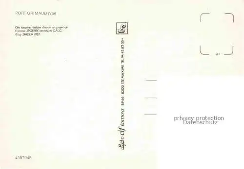 AK / Ansichtskarte  PORT-GRIMAUD Draguignan 83 Var Cité lacustre vue aérienne