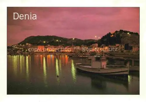 AK / Ansichtskarte  Denia Costa Blanca ES Atardecer Sonnenuntergang Hafen